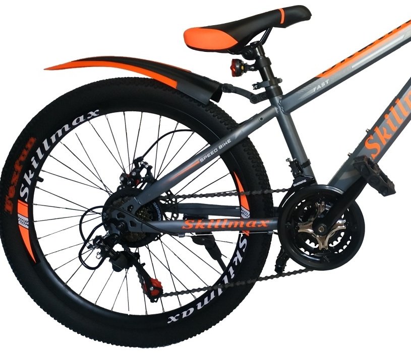 Велосипед Skillmax DR-Z 2021 17 дюймов серый-оранжевый купить,66000
