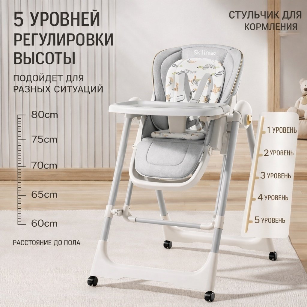 Skillmax У-1 3 в 1 серый купить,32000