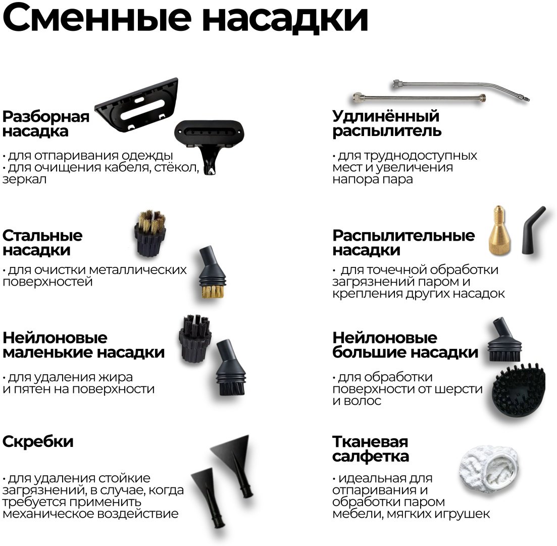 Пароочиститель White Wave WH-QX001 белый купить,22000