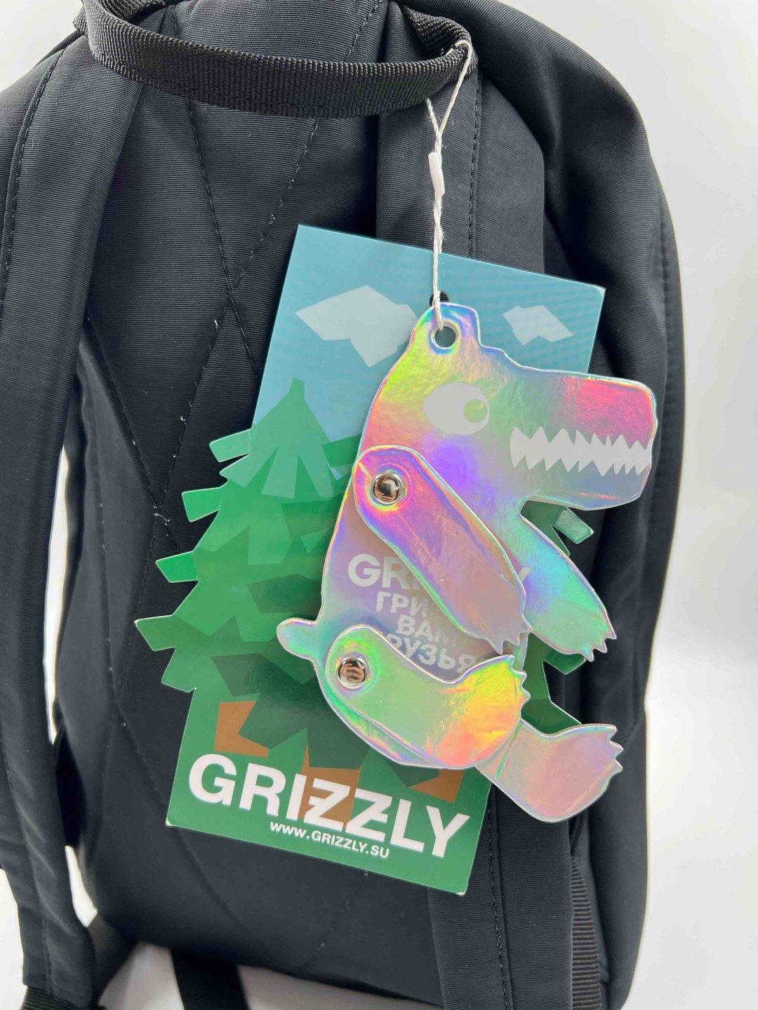 Рюкзак Grizzly полиэстер черный купить,NaN