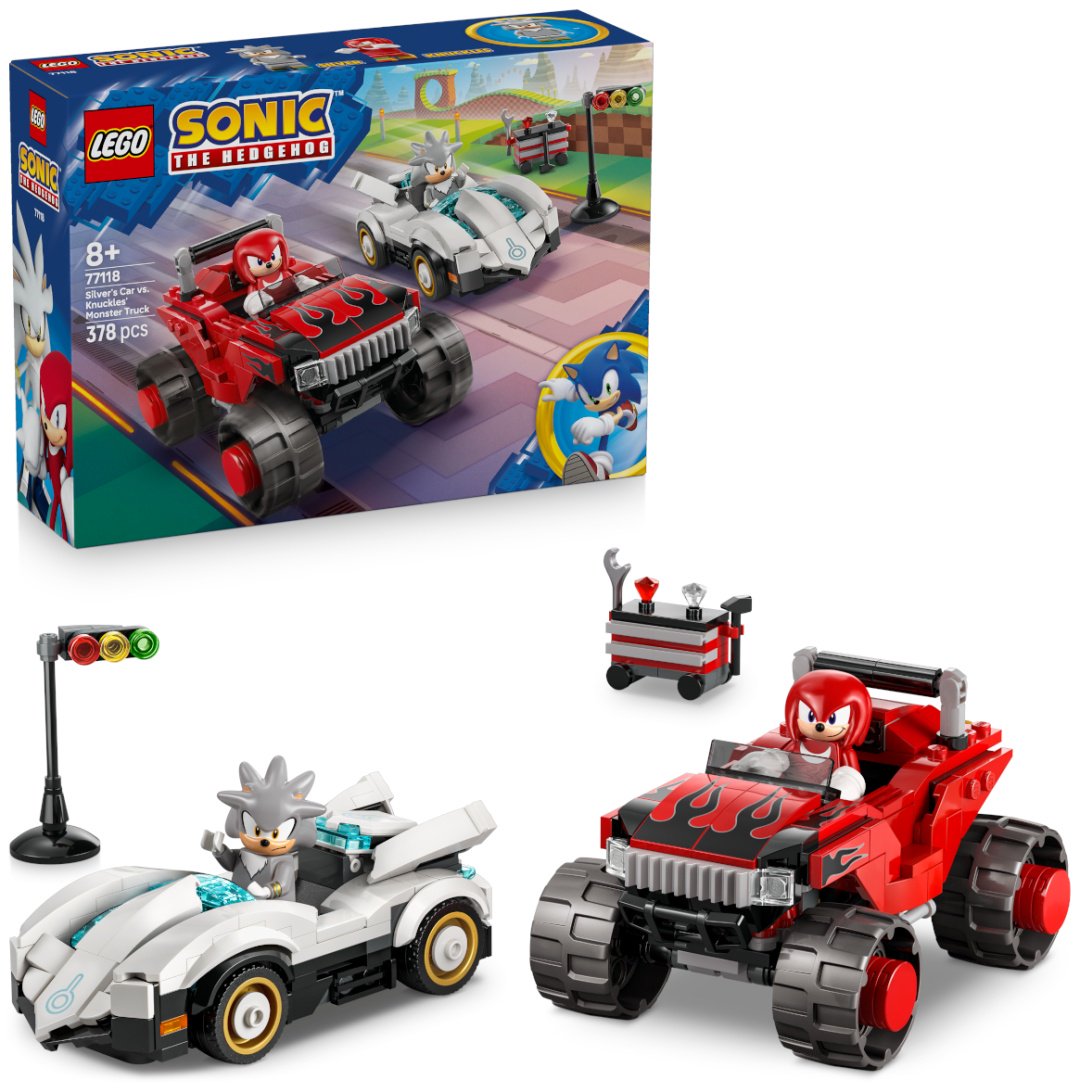 Конструктор LEGO Автомобиль Сильвера против монстр-трака Наклса 77118, деталей 378 шт купить,NaN