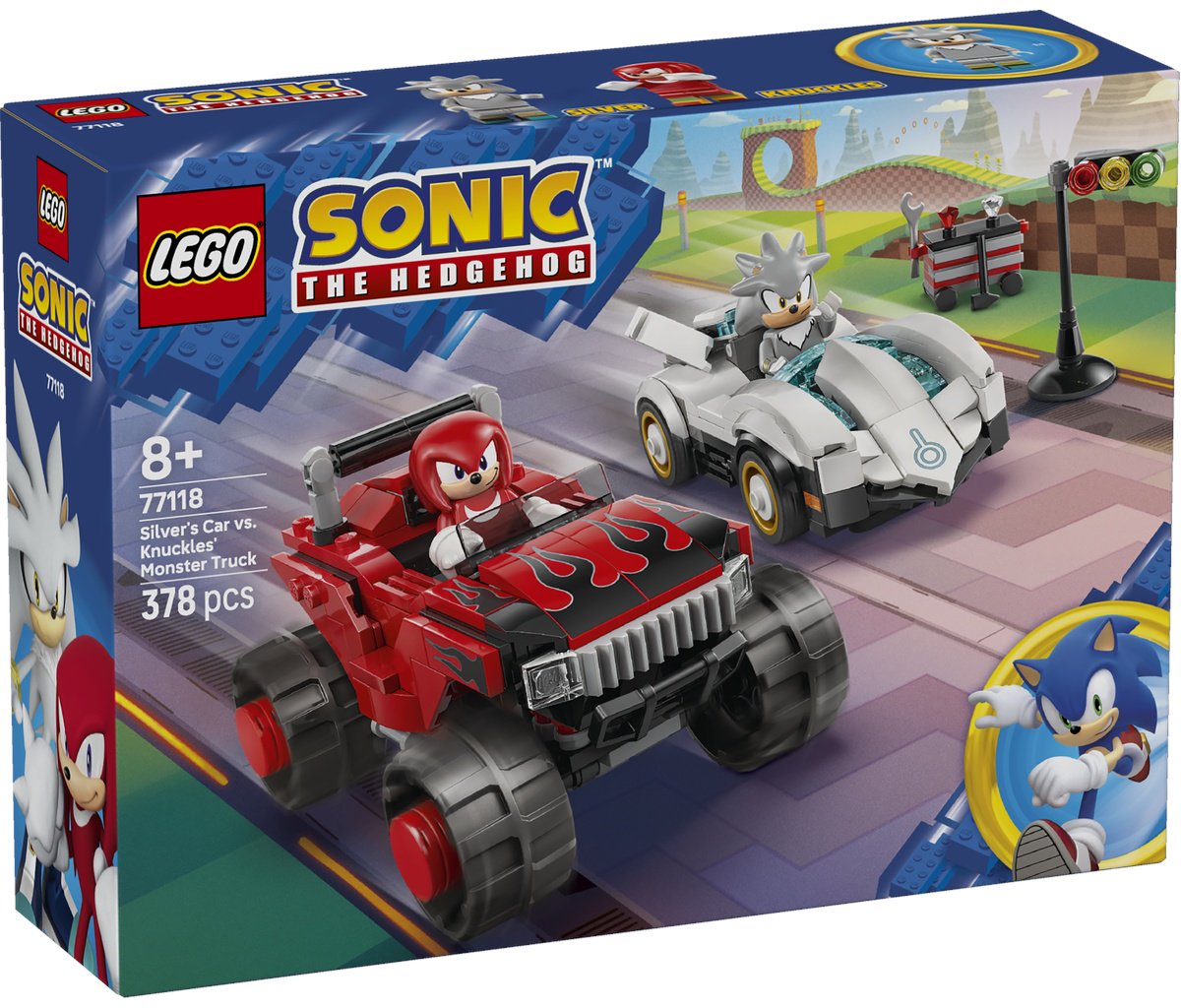 Конструктор LEGO Автомобиль Сильвера против монстр-трака Наклса 77118, деталей 378 шт купить,NaN