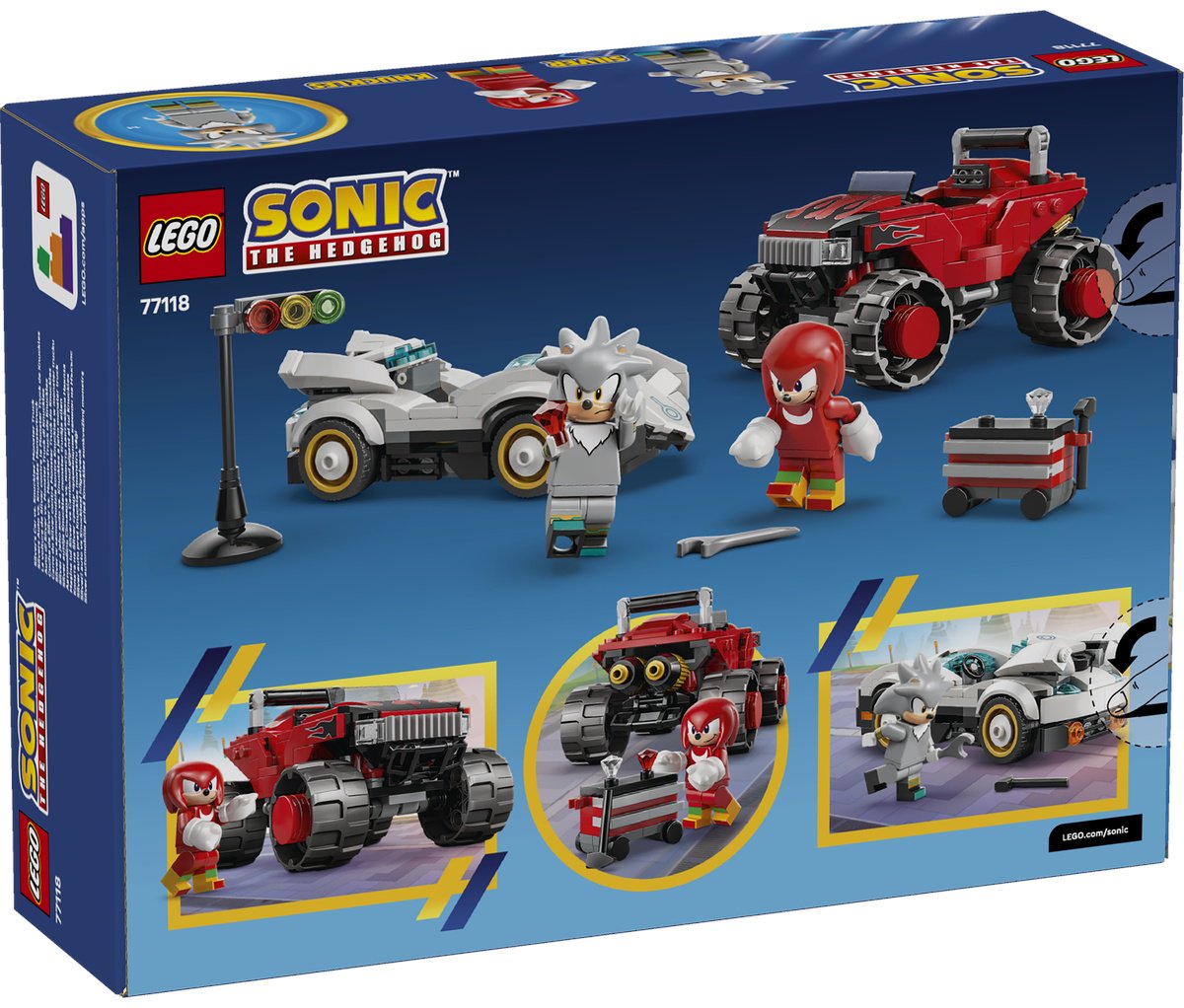 Конструктор LEGO Автомобиль Сильвера против монстр-трака Наклса 77118, деталей 378 шт купить,NaN