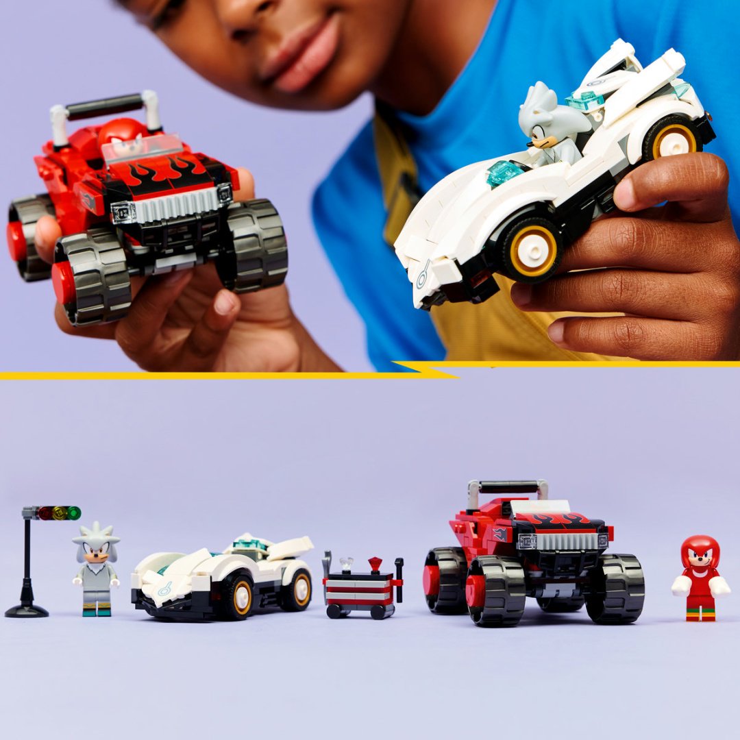 Конструктор LEGO Автомобиль Сильвера против монстр-трака Наклса 77118, деталей 378 шт купить,NaN