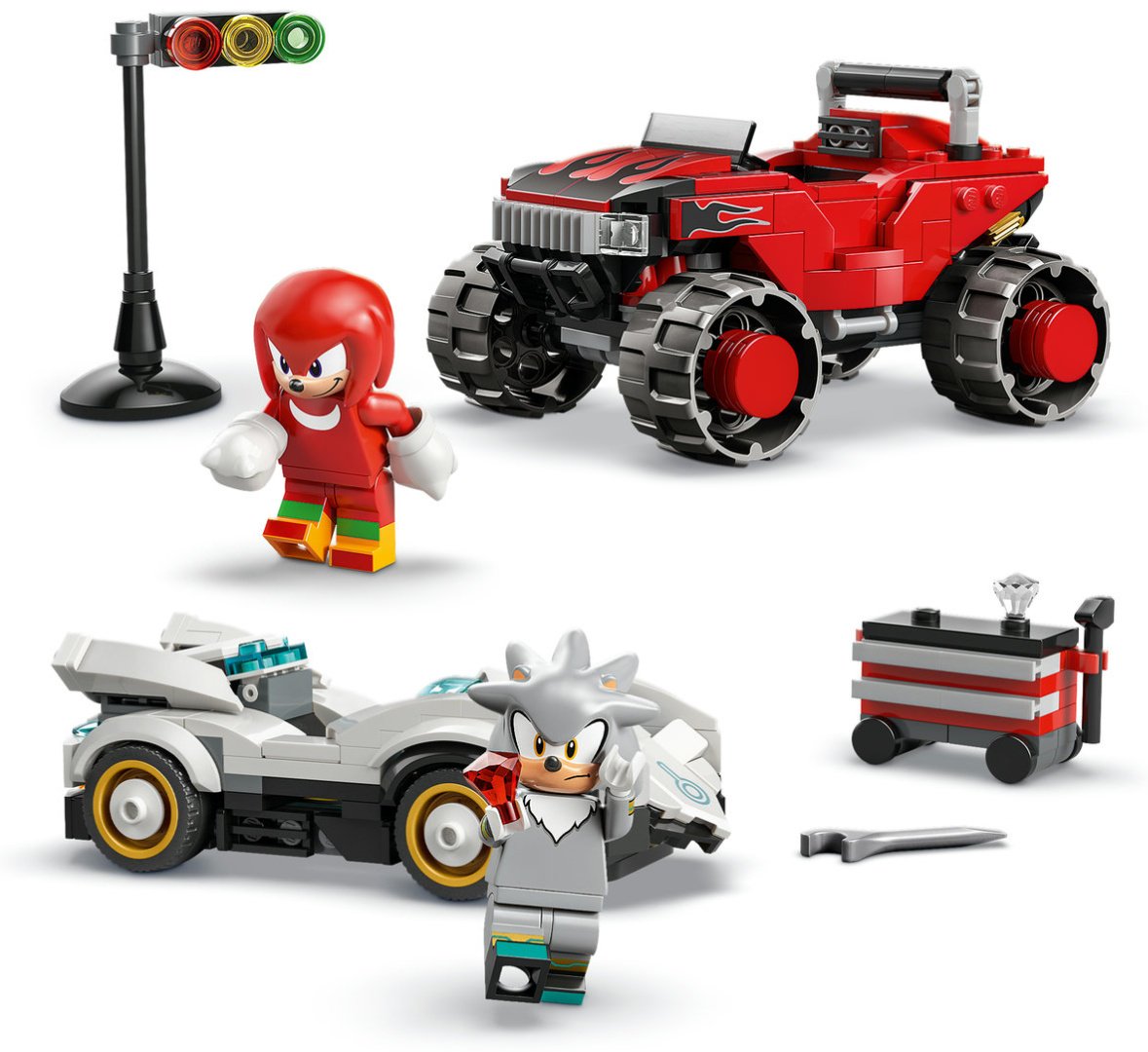 Конструктор LEGO Автомобиль Сильвера против монстр-трака Наклса 77118, деталей 378 шт купить,NaN