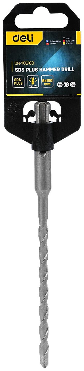 DELI бур EDH-Y06160 (SDS-plus, 6х160х210 мм) 1 шт купить,NaN