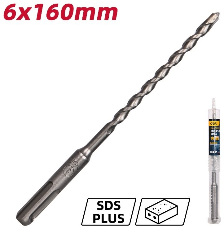 DELI бур EDH-Y06160 (SDS-plus, 6х160х210 мм) 1 шт купить,NaN
