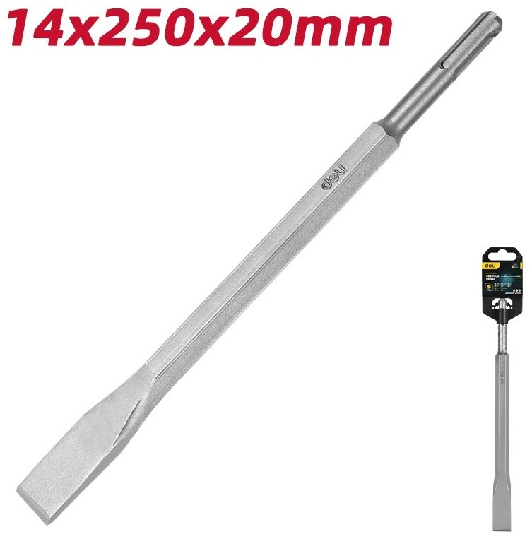 DELI долото EDH-YBZ20250-E1 (SDS-plus, 20х200х250 мм) 1 шт купить,1060