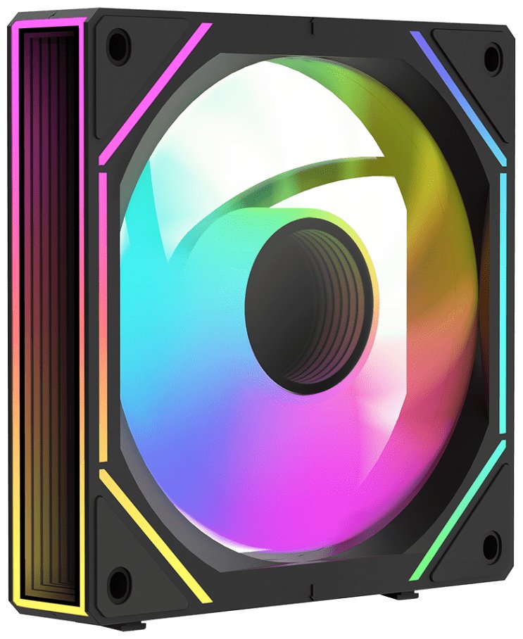 Кулер для корпуса Ocypus Gamma-F12-BK1AM01U-GL черный купить,NaN