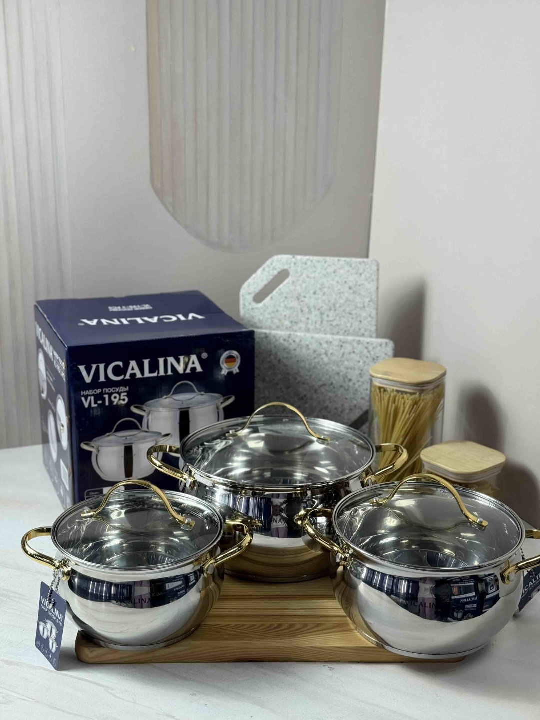 Набор кастрюль Vicalina VL-195 6 в 1