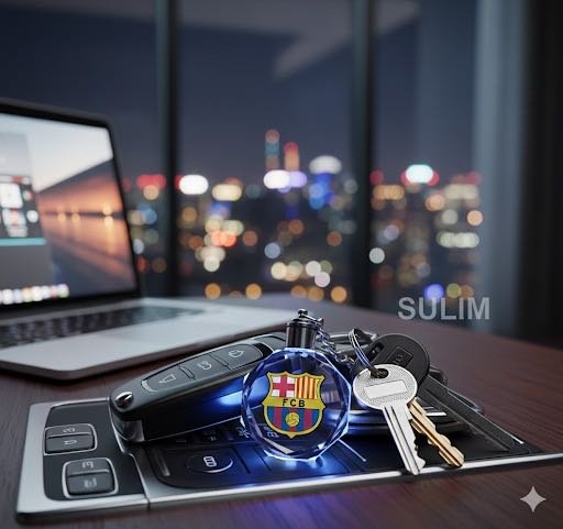 Брелок Sulim 2242 Барселона с подсветкой 10 пластик, металл 1 шт