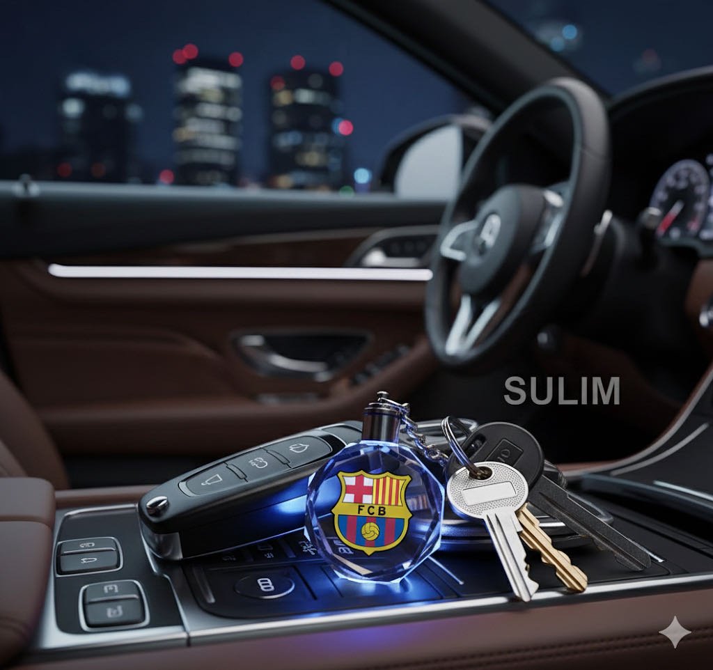 Брелок Sulim 2242 Барселона с подсветкой 10 пластик, металл 1 шт
