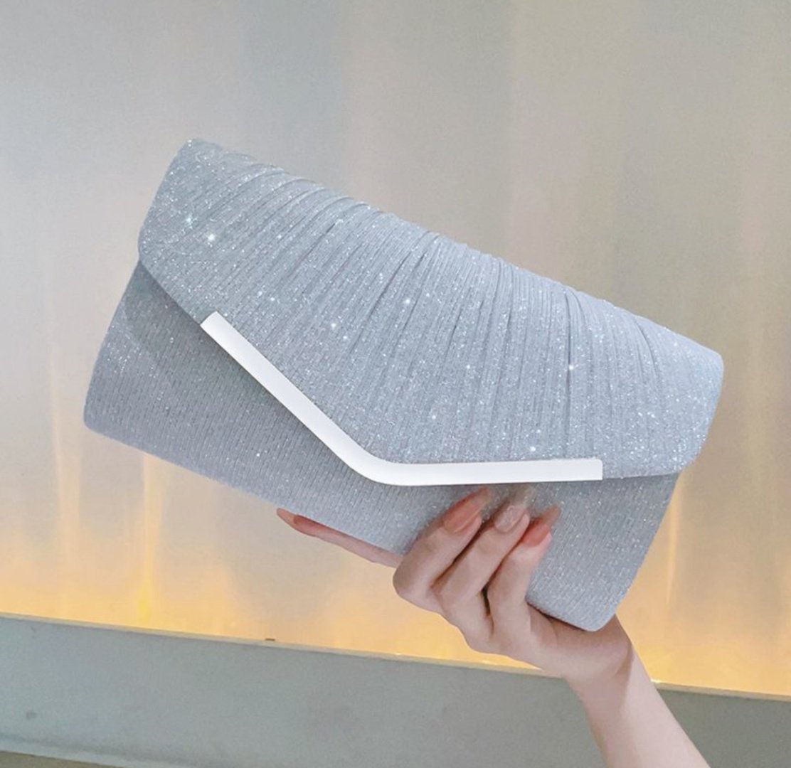 Клатч люрекс серебристый купить,9000