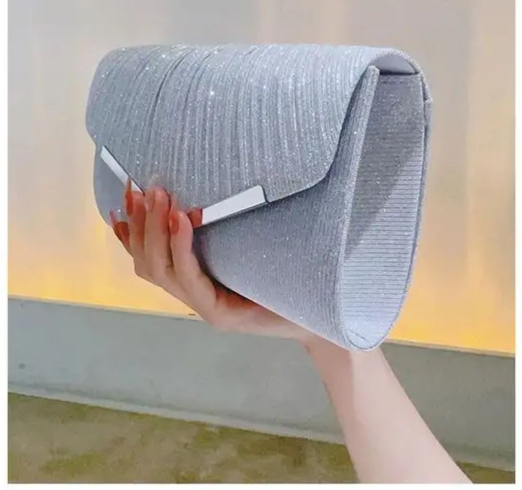 Клатч люрекс серебристый купить,9000
