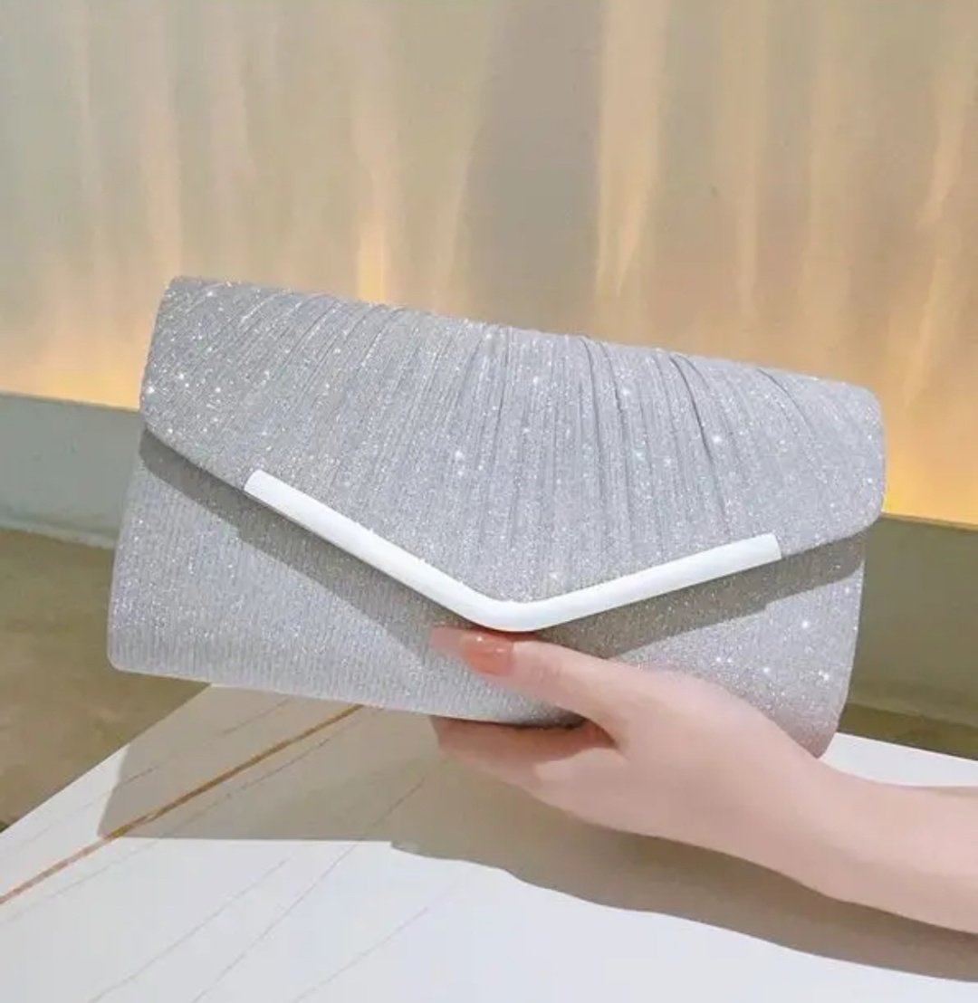 Клатч люрекс серебристый купить,9000