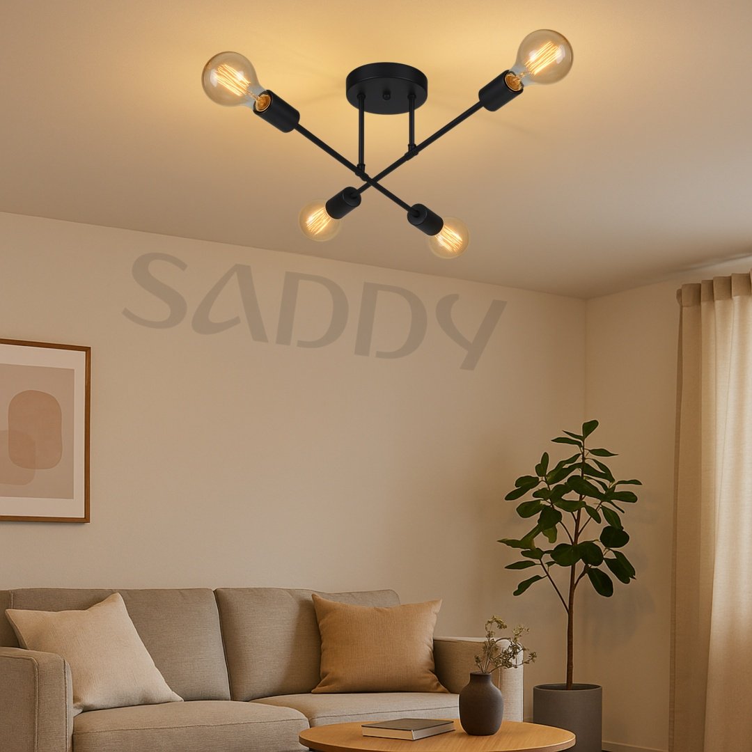 Люстра на штанге SADDY E27, кол-во ламп: 4 шт купить,5800