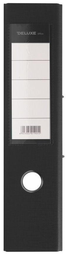 Папка-регистратор Deluxe 3-BK19, А4, арочный механизм черный