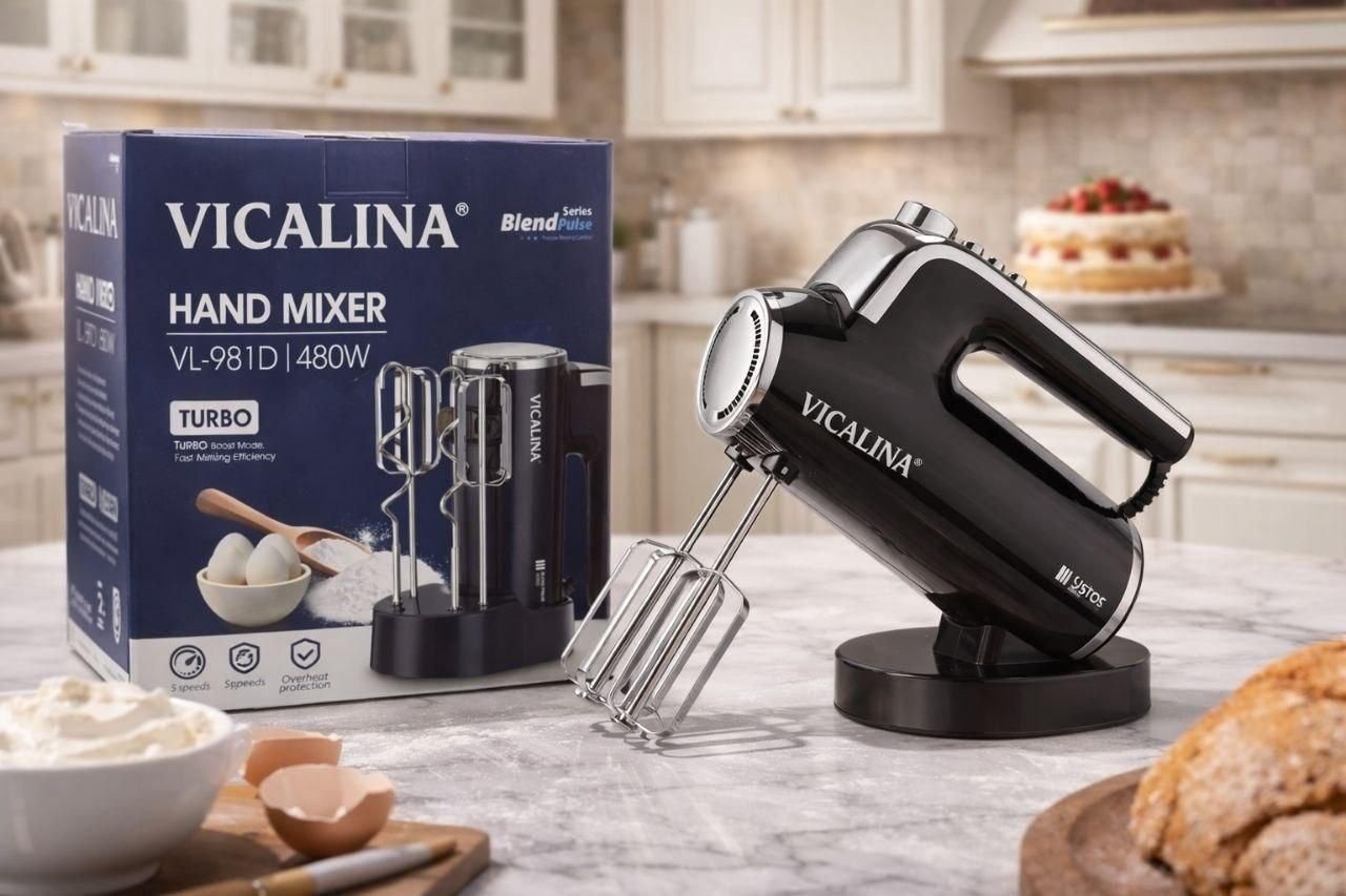 Миксер Vicalina VL-981D черный, серебристый