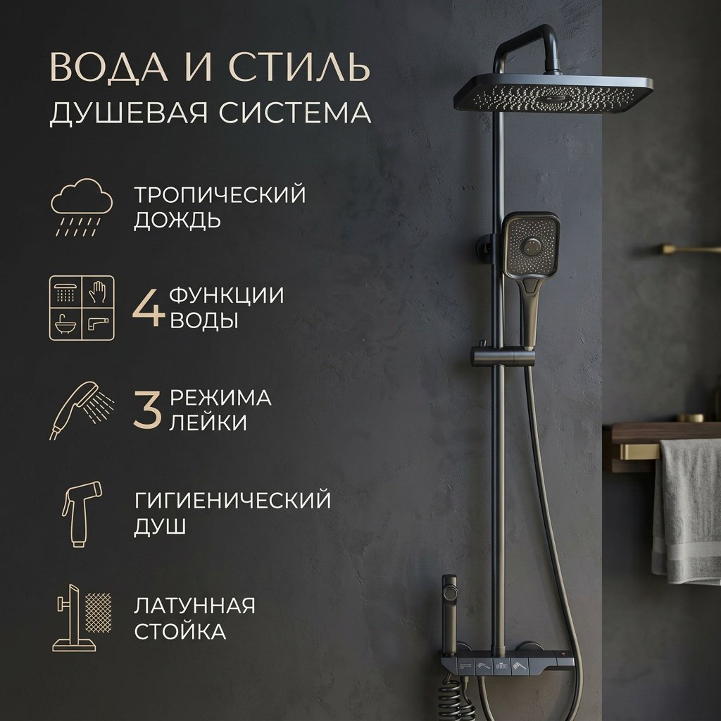 Душевой набор (гарнитур) Вода и Стиль купить,22000