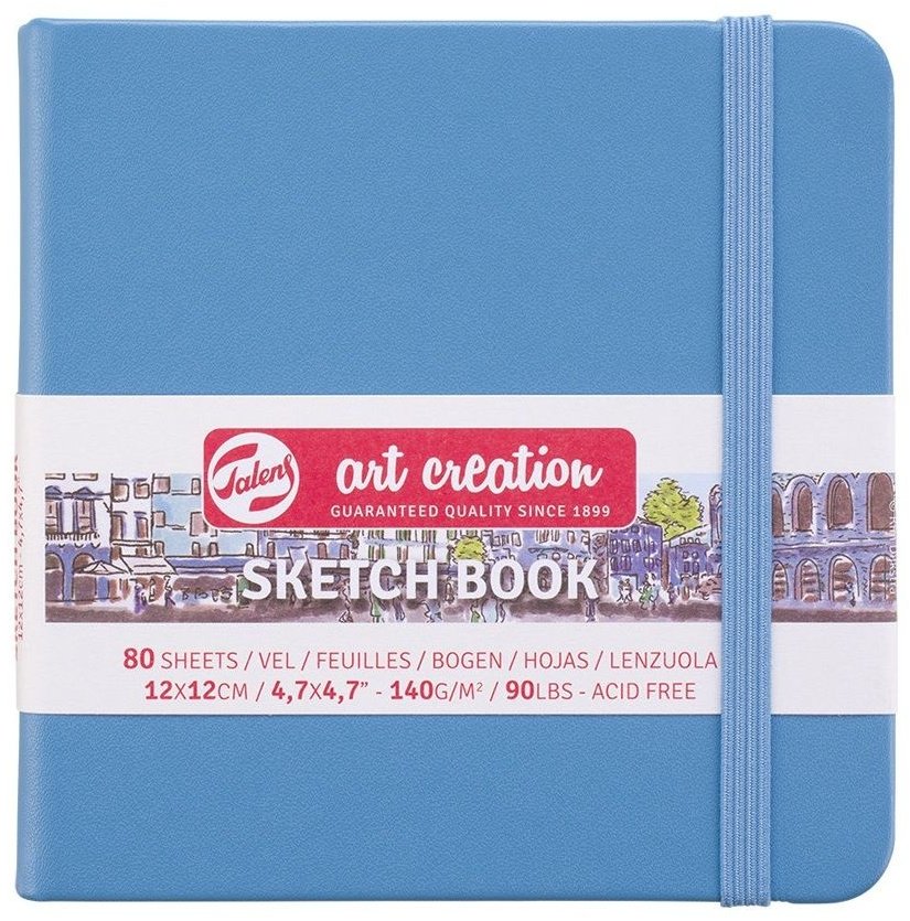 Блокнот Art Creation однотонный, A6, 80 л, голубой купить,NaN