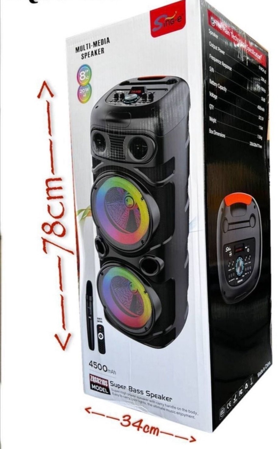 Портативная колонка SinG-e ZQS8210S черный купить,26000
