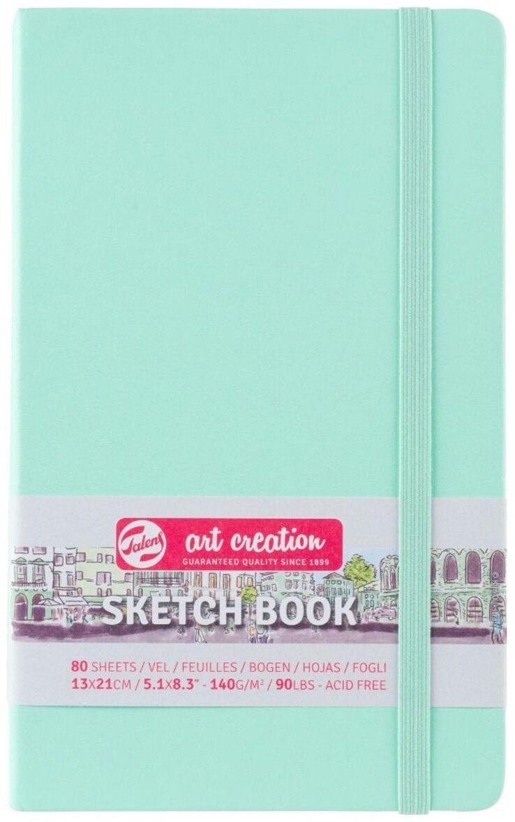 Блокнот Art Creation однотонный, A5, 80 л, зеленый купить,NaN