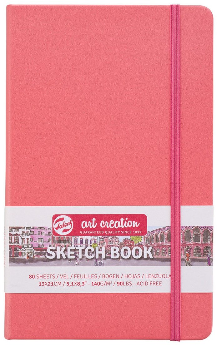 Блокнот Art Creation однотонный, A5, 80 л, розовый купить,NaN