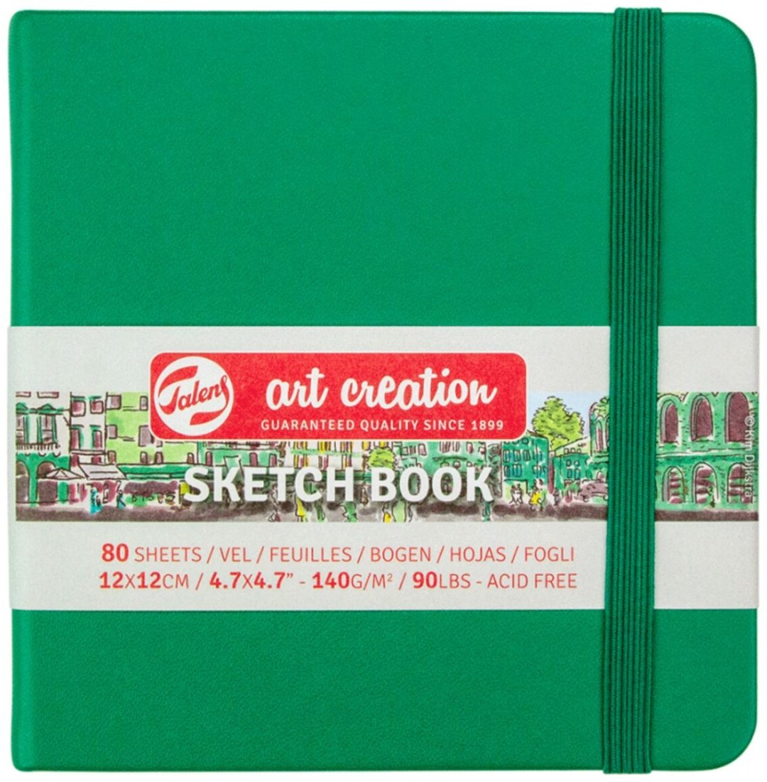 Art Creation Talens темно-зеленый 80 листов 12х12 см купить,NaN