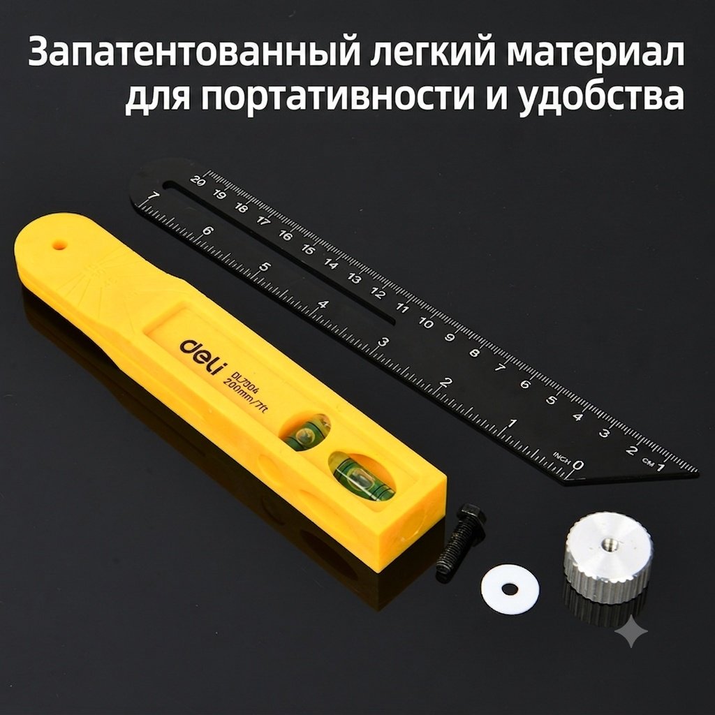 DELI угольник 200 мм (DL7304) - ForteMarket DELI угольник 200 мм (DL7304) купить,3970