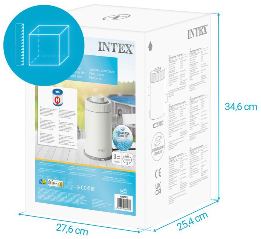 Фильтр-насос Intex Krystal Clear картриджный 1250 л/ч