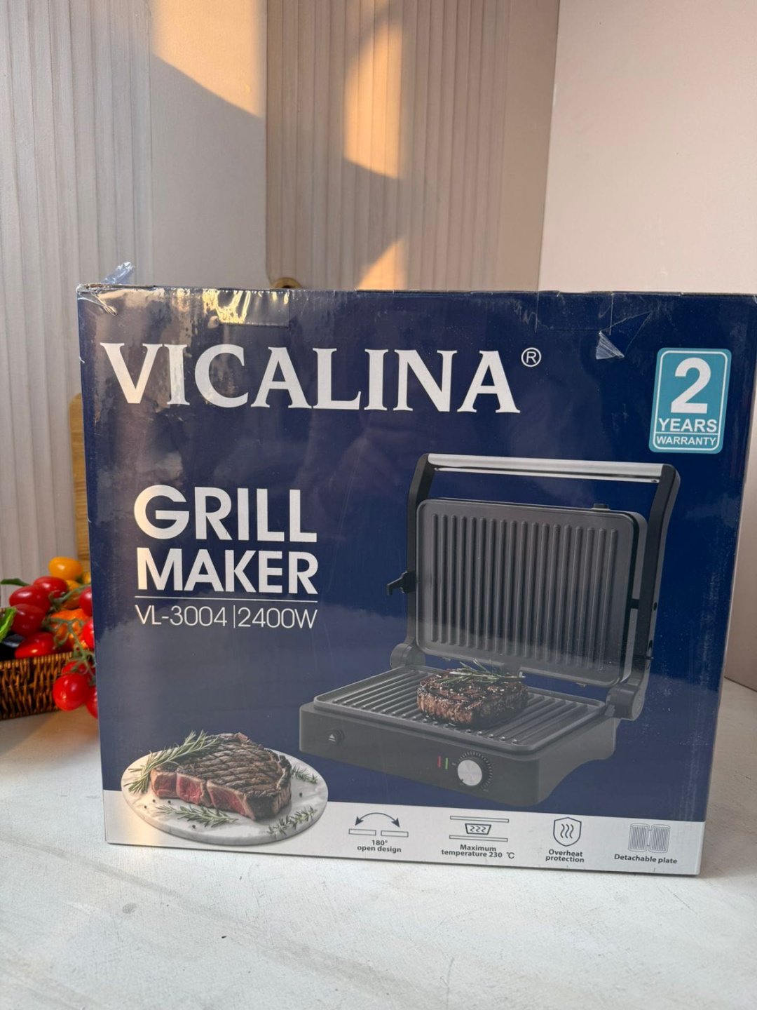 Гриль Vicalina VL-3004 черный, серебристый купить,37000