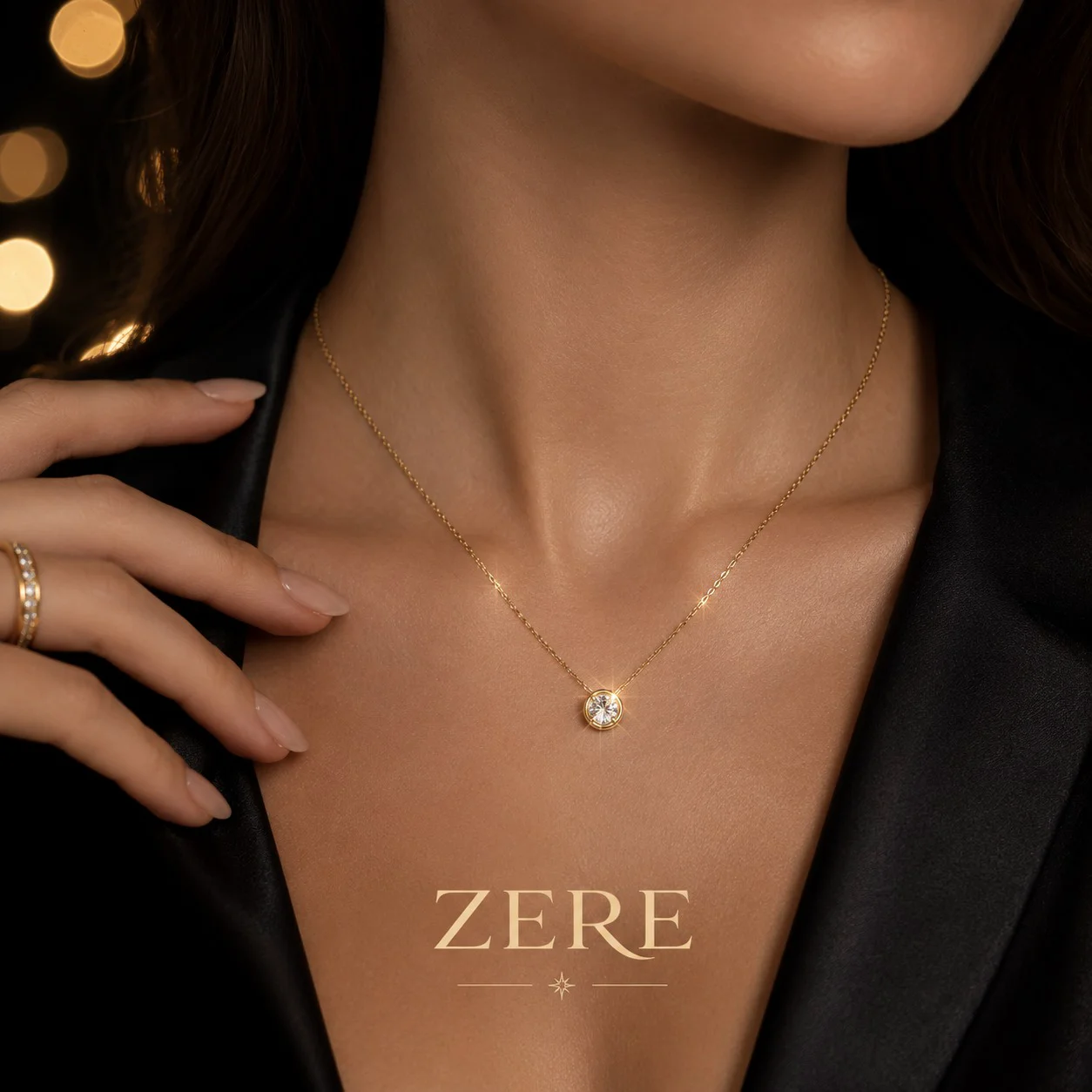 Колье Zere ZR080922 желтое золото 1.5 г  купить,112500