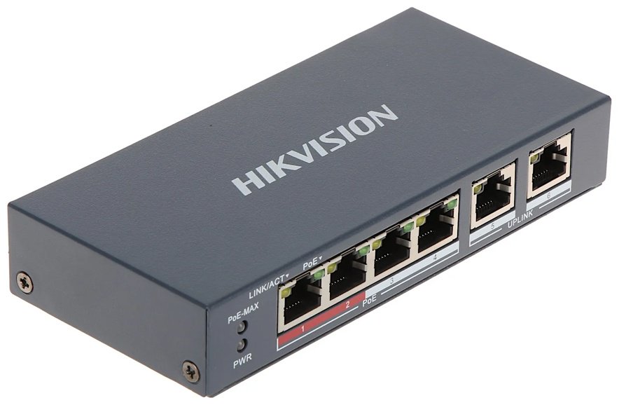 Коммутатор Hikvision DS-3E0106P-E/M(B) купить,19470