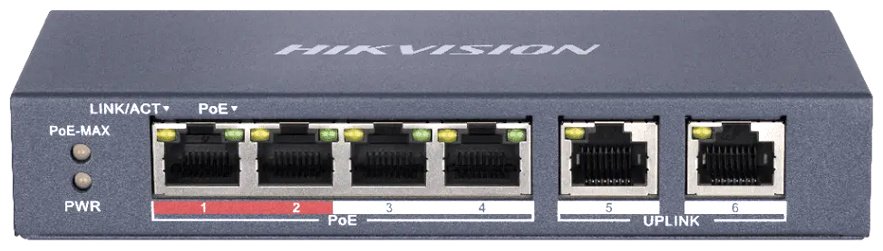 Коммутатор Hikvision DS-3E0106P-E/M(B) купить,19470