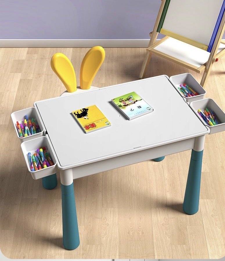 Лего детский игровой комплект, 30x80x40 см, белый, голубой