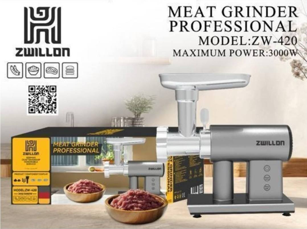 Мясорубка ZWILLON ZW-420 черный, серый