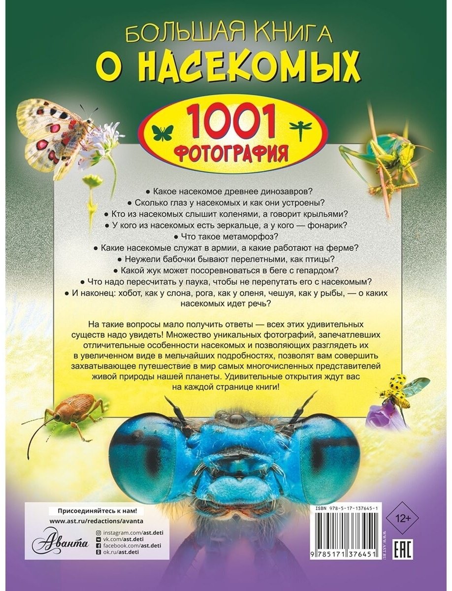 Книга Спектор А. А.: Большая книга о насекомых. 1001 фотография купить,NaN