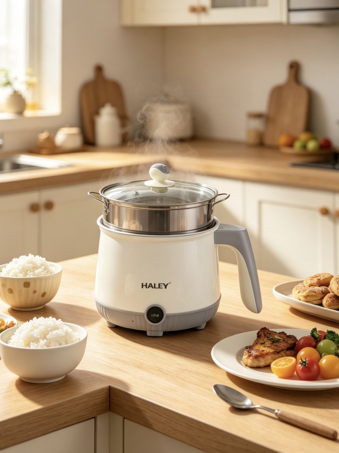 Пароварка Haley HY-498 2.2 л. белый купить,9900