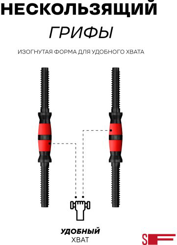 Набор гантелей Sport&Fitness SF-C03Br-20 разборная 2 шт 20 кг купить,13600