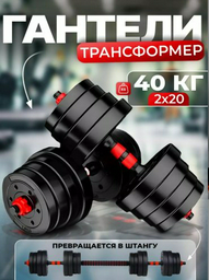 Набор гантелей разборная 2 шт 40 кг