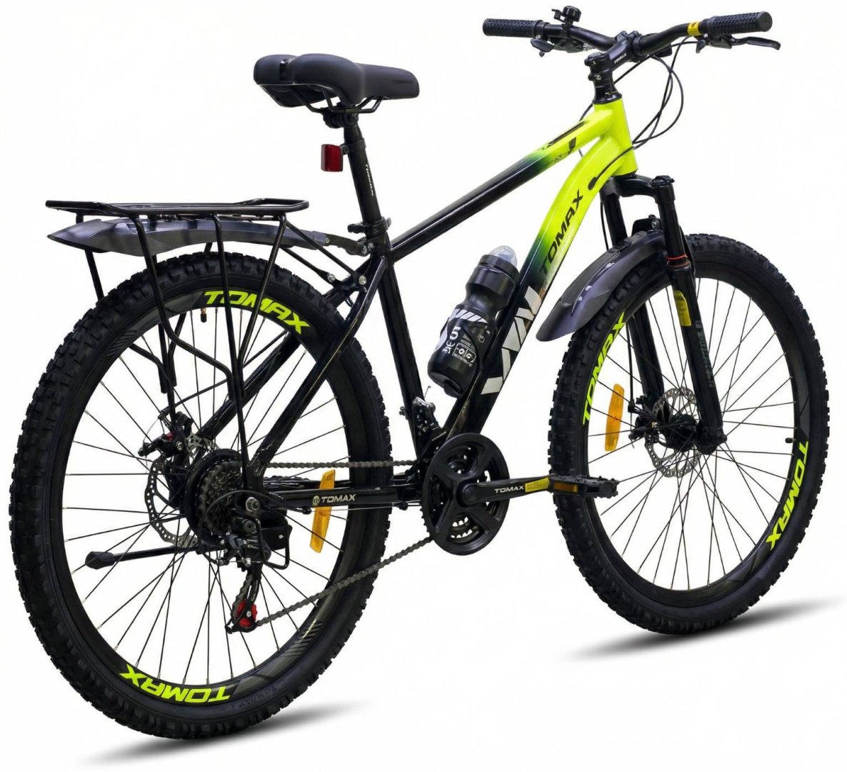 Велосипед Tomax 26 steel 2026 17 дюймов черный-зеленый