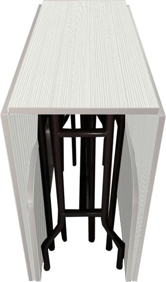 Стол-книжка 1mebel 2906, 300х90x78 см, ЛДСП, белый