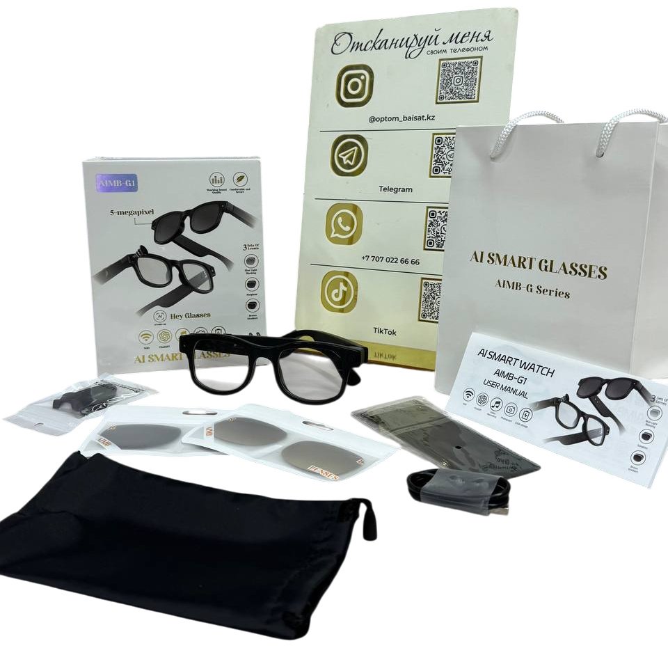 Смарт-очки AI SMART GLASSES черный
