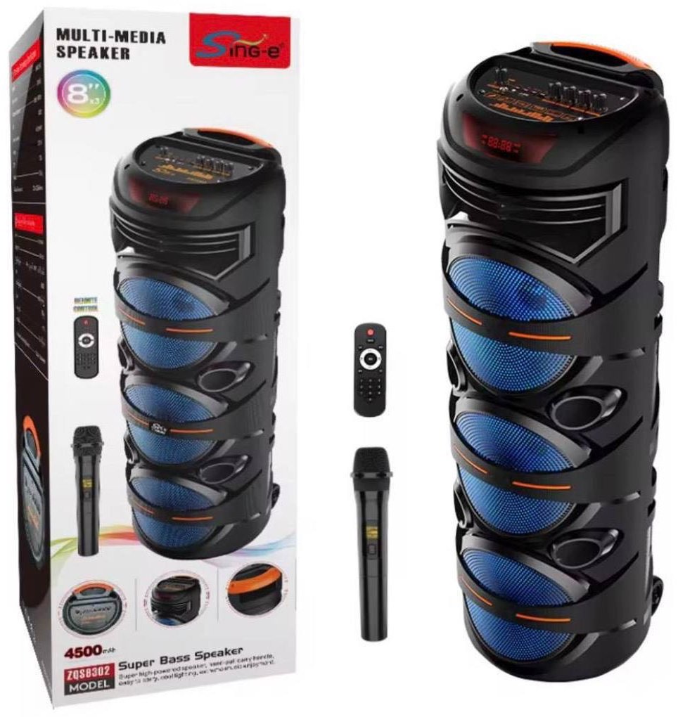 Портативная колонка ZQS-8301 черный