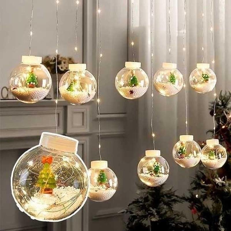 Электрогирлянда Шарики CURTAIN LIGHT цвет свечения теплый белый 3 м