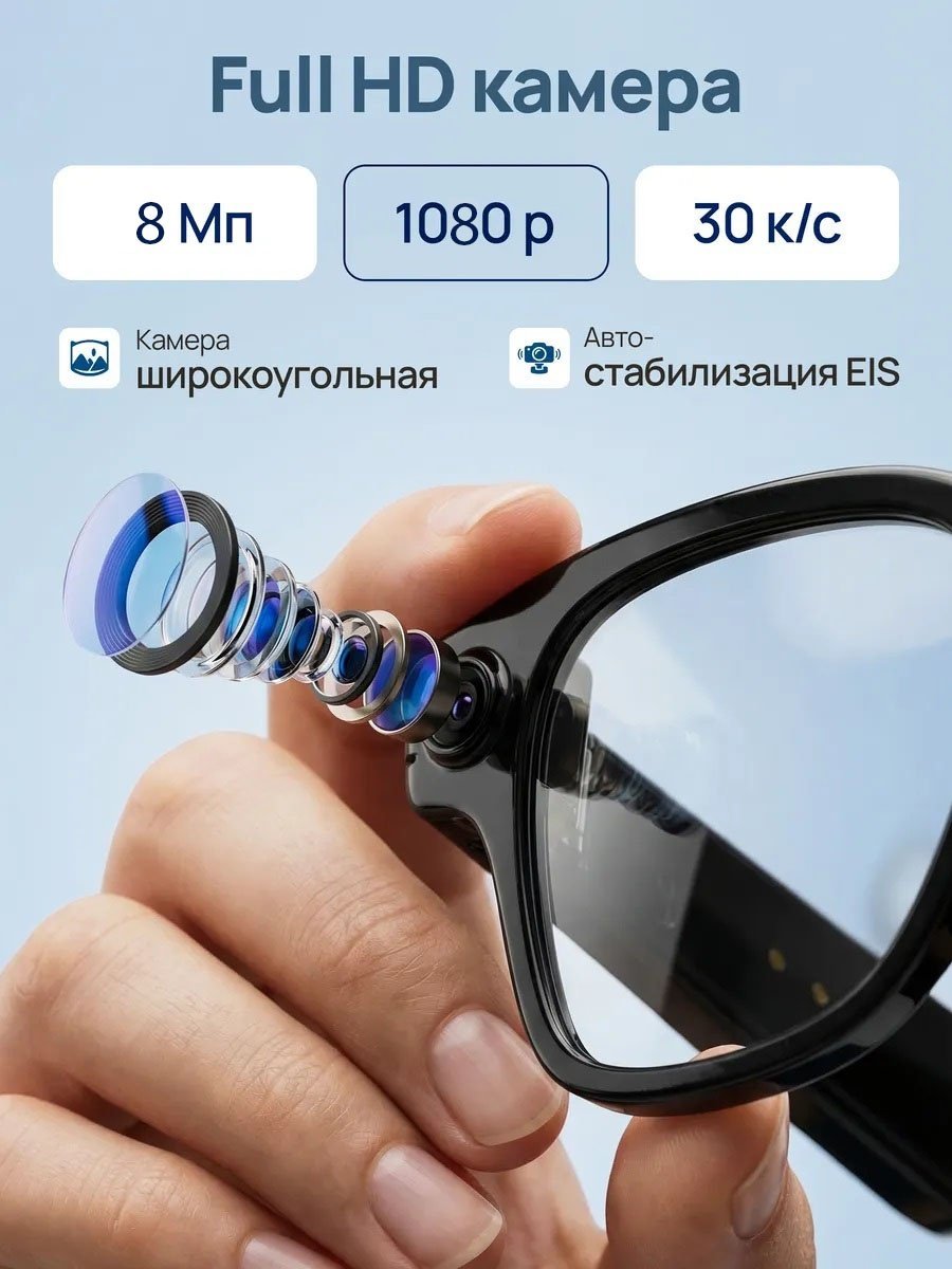 Смарт-очки SERENFLOOW SMART GLASSES CY01 черный