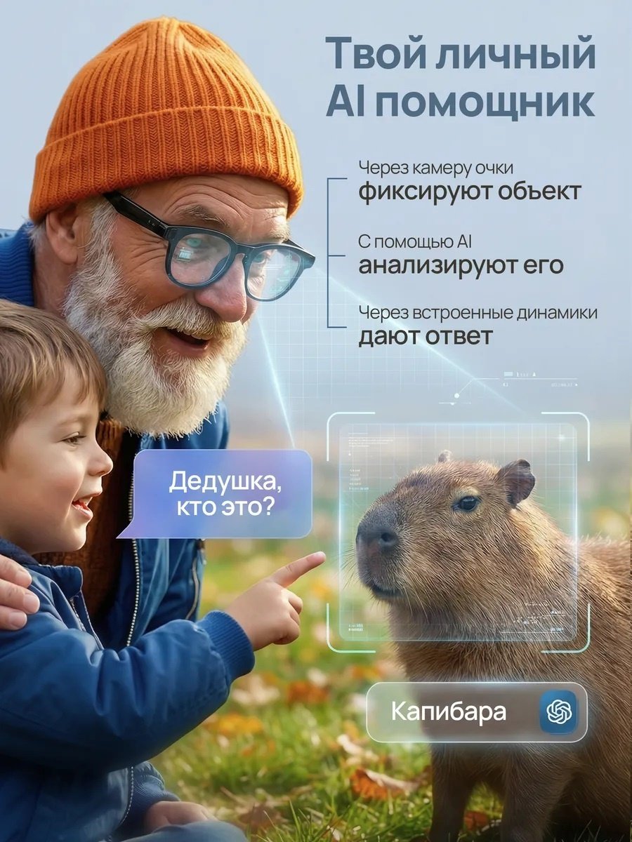 Смарт-очки SERENFLOOW SMART GLASSES CY01 черный