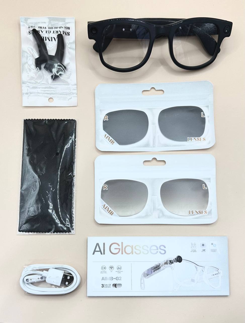 Смарт-очки AI Glasses AIMB-G2 черный купить,27000