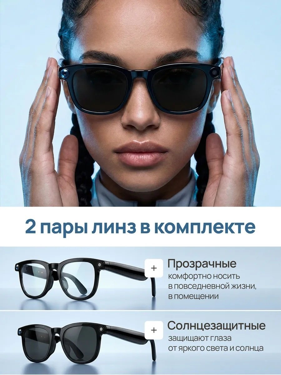 Смарт-очки SERENFLOOW SMART GLASSES CY01 черный купить,36000