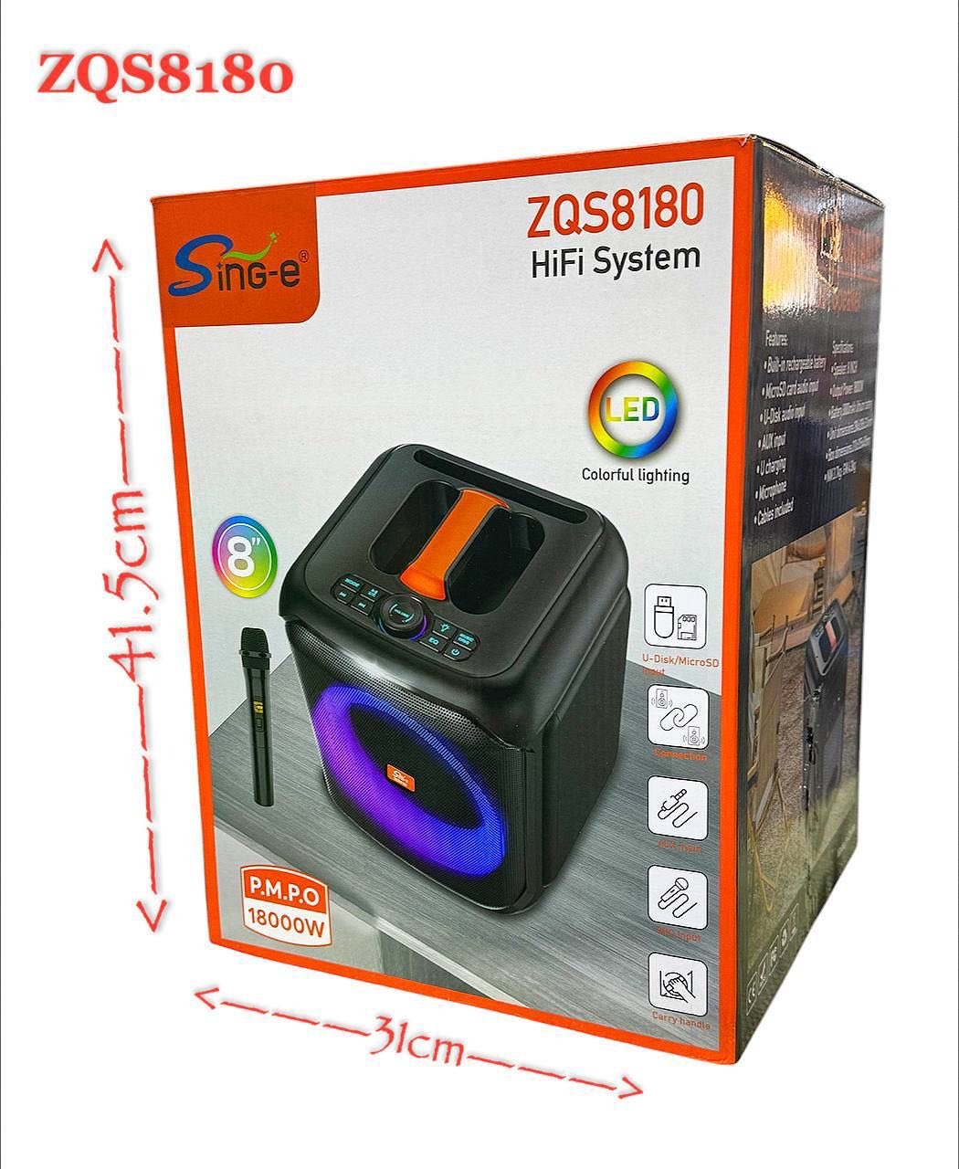 Портативная колонка SinG-e ZQS-8180 черный купить,19999